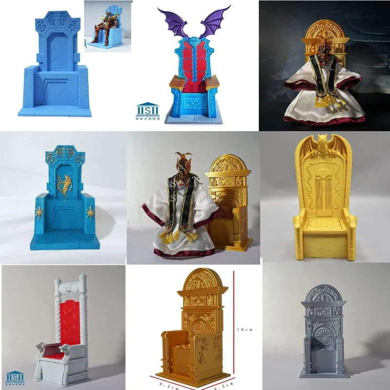 

In stock Saint Seiya Myth Cloth Papal/Hades/Poseidon/Hiluda Throne Hard plastic Action Figure Model Toys
