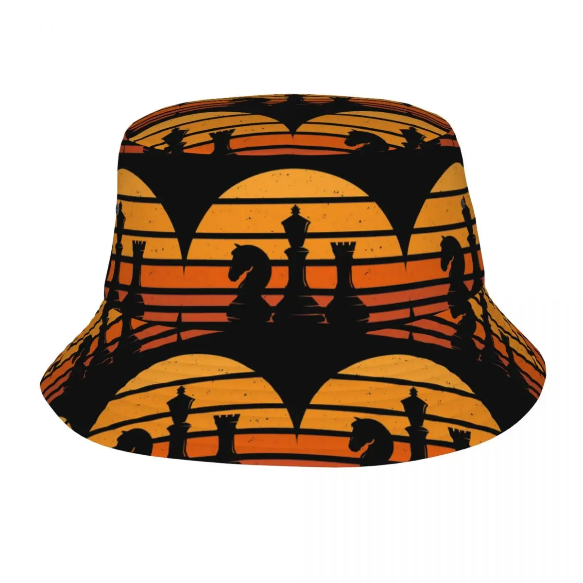 Chess Pieces King Chess Piece Knight Chess Piece Bucket Hats Panama For Kids Bob Hats Reversible Fisherman Hats For Caps Unise