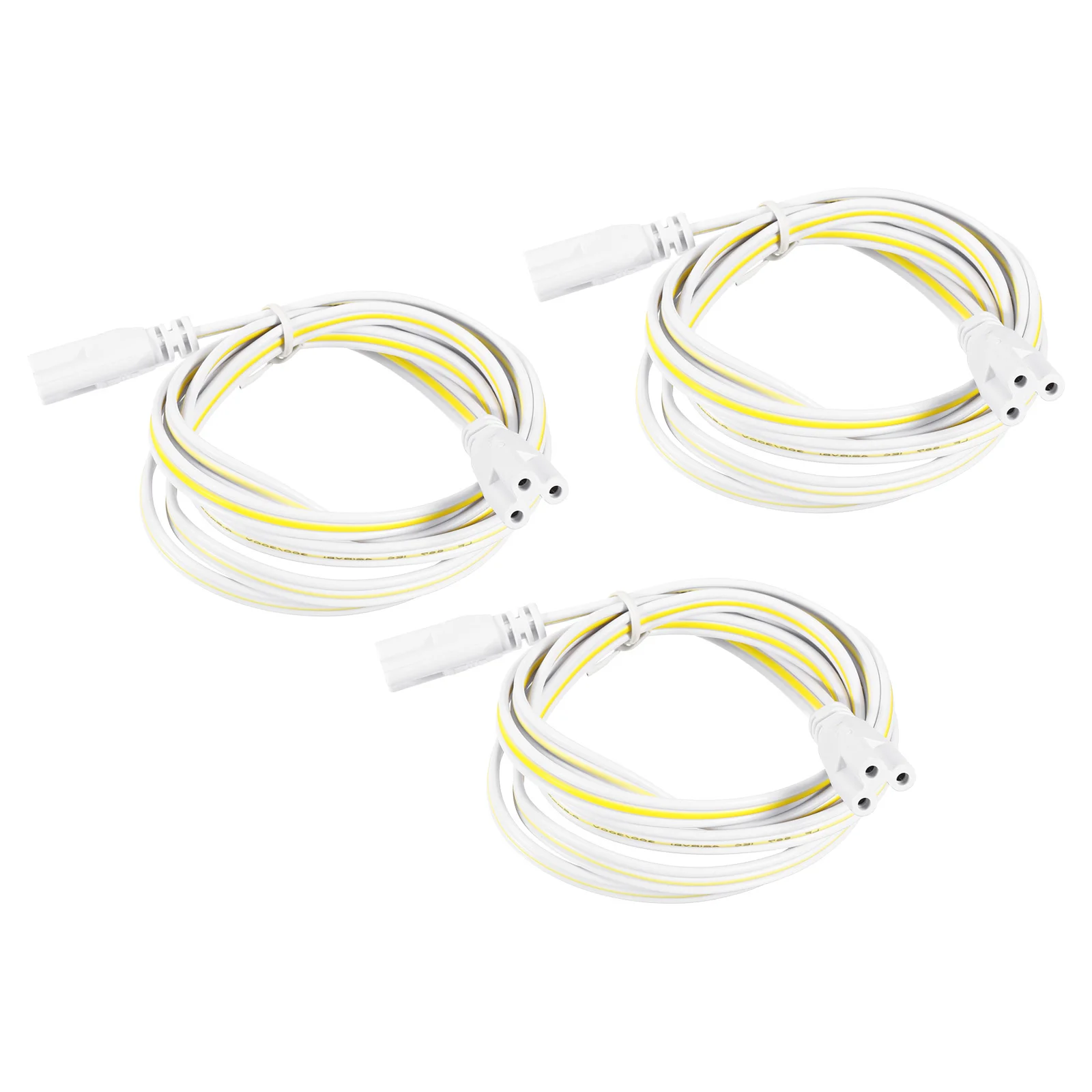 3Pcs/5Pcs 150cm 3 Pin Double End Light Link Cords Extension Cable T4 T5 T8 LED Tube Connector Cable Wire Lamp Connecting Wires