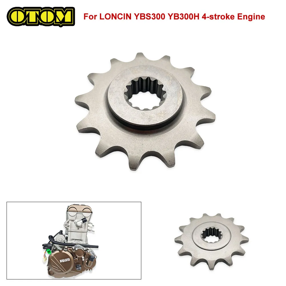 For LONCIN Motorcycle Front Sprocket 520 13T Drive Sprocket YBS300 YB300H 4-stroke Engine Accessories Off-road Motocross