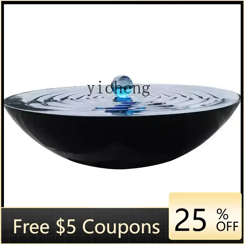 

BJ Large fountain, flowing pool landscaping, circulating water installation, fiberglass sculpture floor ornament