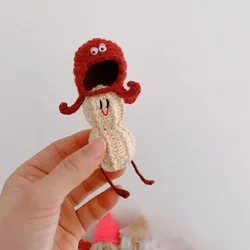 Octopus Handmade Wool DIY Knitting Yarn Material Bag Hook Weaving Small Peanut Keychain Cute Bag Decoration Crochet Doll Gift