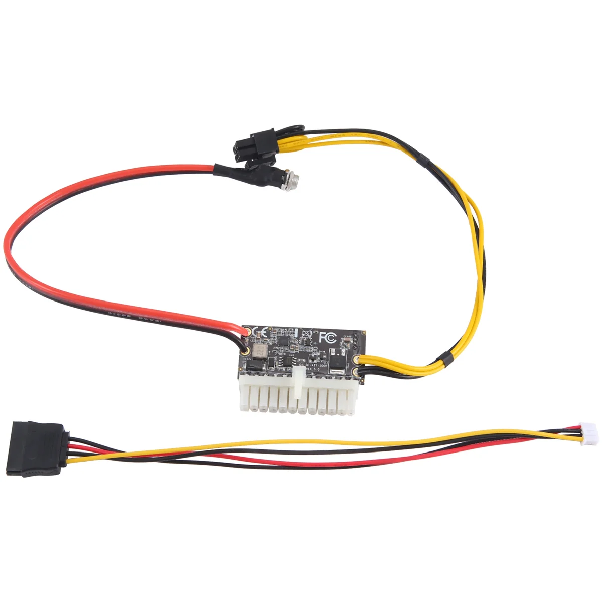 Abqr alta potência 300w 12v dc5.5x2.5mm entrada DC-ATX psu atx switch mineração psu 24pin mini itx dc atx pc fonte de alimentação