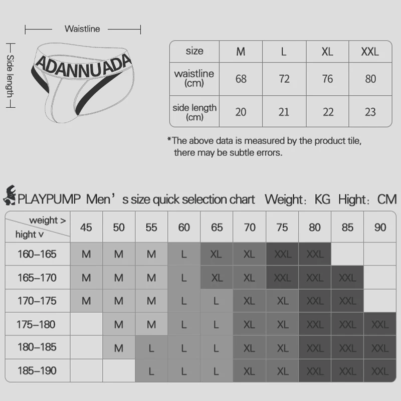 ADANNU Jockstrap الملابس الداخلية للرجال ، سراويل الرجال ، مثليون جنسيا ، زلة ، ملخصات مثير ، سروال داخلي ، كيس قطن قابل للبراثبل ، بيكيني قصير