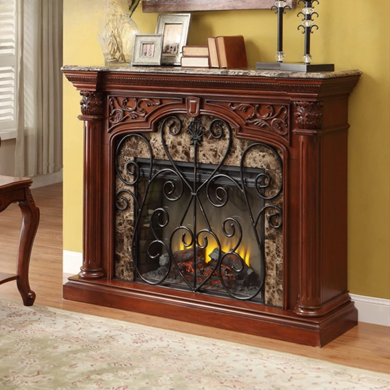 

American fireplace living room home entrance retro European simulation carbon fire 1.52 meters decorative cabinet