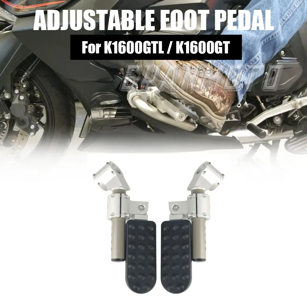 

For BMW K1600GTL K1600GT K 1600 GT GTL 2010-2016 Motorcycle Adjustable Folding Foot Pegs Rest Pedal Set Footpeg Footrest Kit