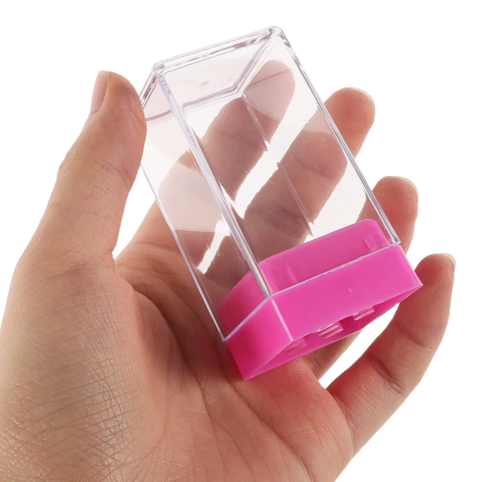 

9Pcs Nail Drill Bits Organizer Dustproof Storage Box Portable Compact Case for Nail Grinding Heads Manicure Supply Display