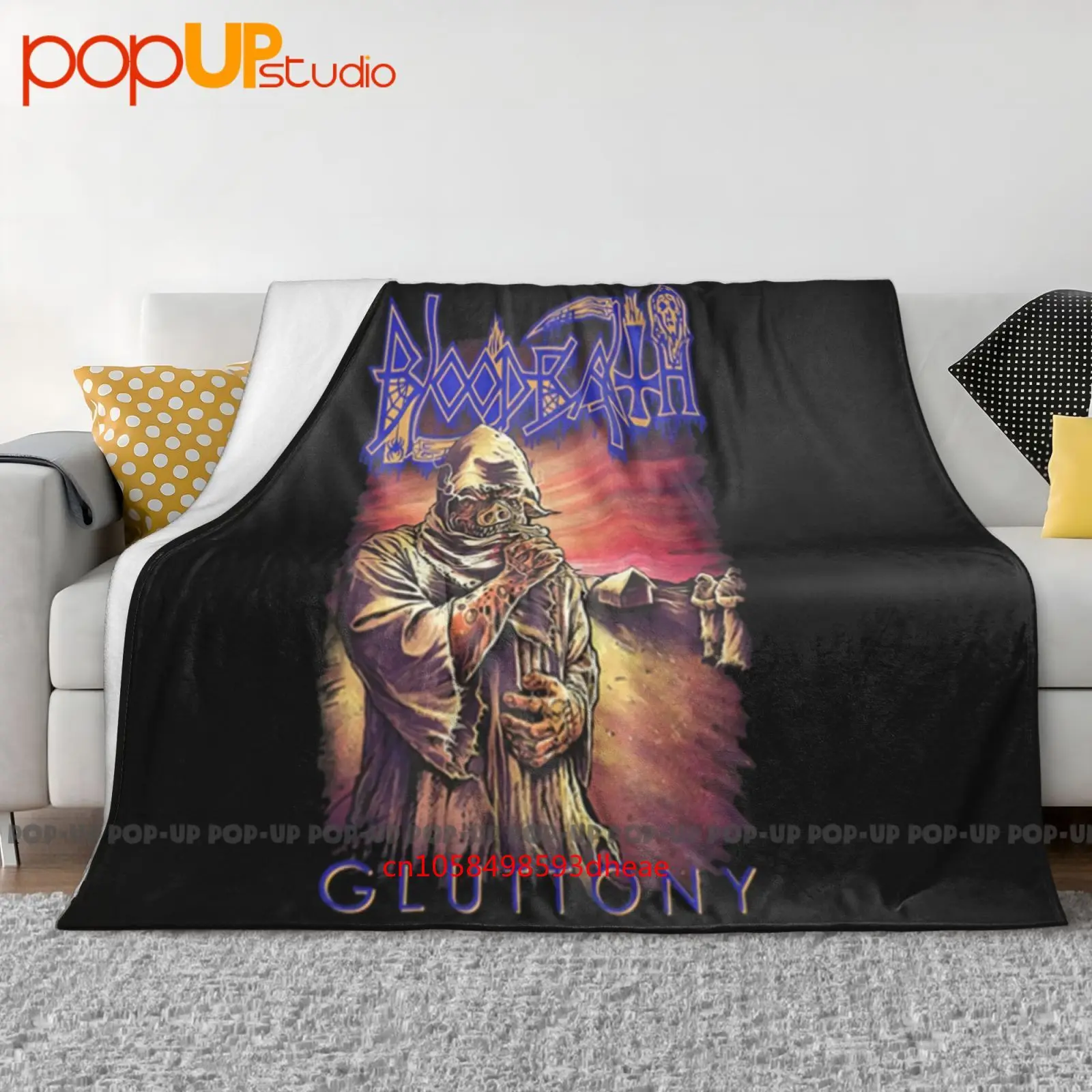 Bloodbath Gluttony Pull The Pig Ss Dismember Katatonia Cobertor Ultra Macio Colcha Capa de Sofá de Inverno Capas de Cama