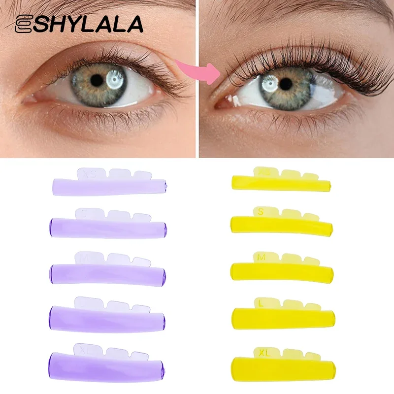 5 Pairs/box Self-adhesive Silicone Eyelash Perm Rod Lash Lifting Lamination Pad 3D Lashes Extension Curler Accessories Tools