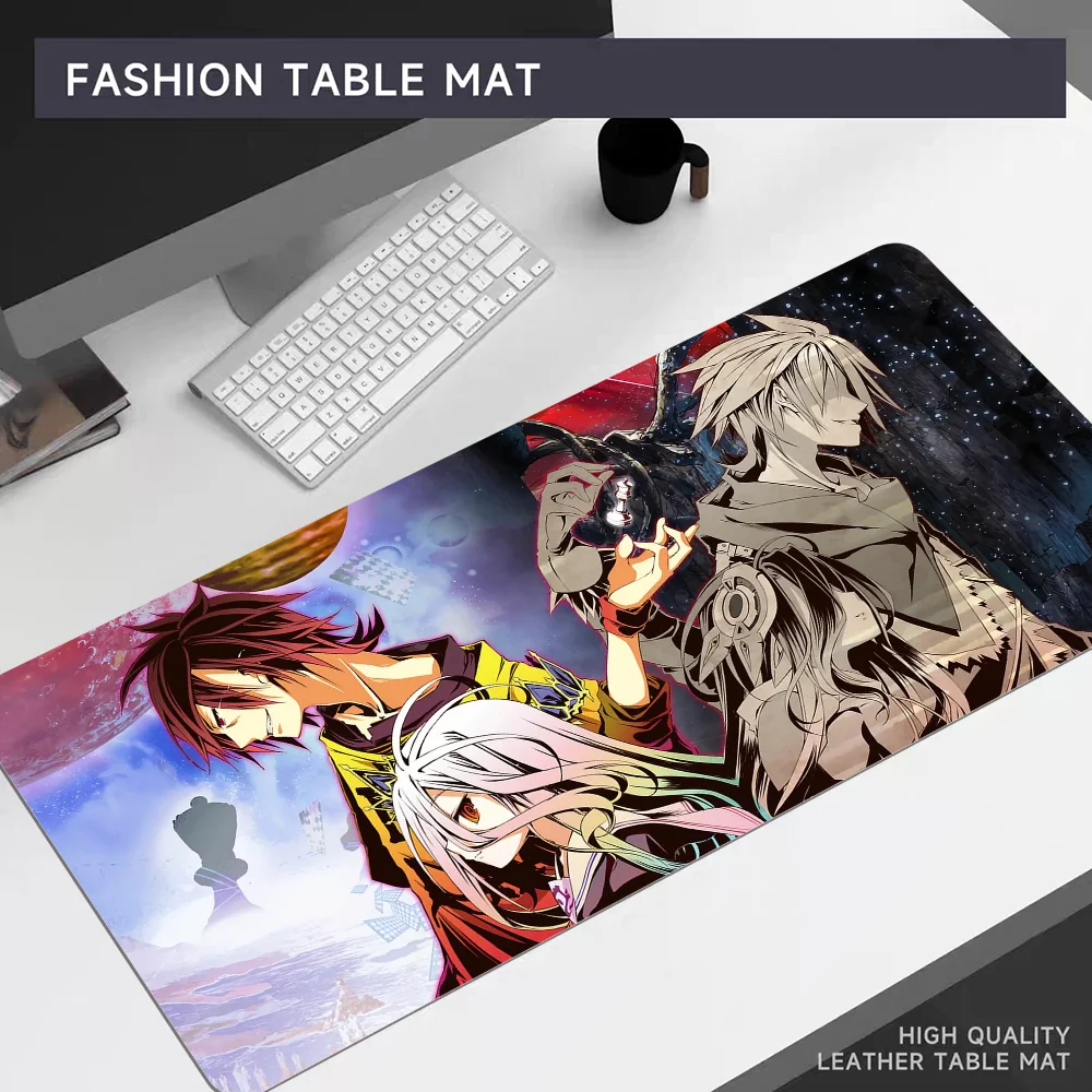 No Game NO life Mousepad 80x30cm XL Lockedge Office Computer Desk Mat Table Keyboard Big Mouse Pad Laptop Cushion Non-slip edroo