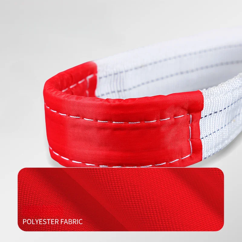 1Tx3M 2Tx1M промышленный подъемный пояс, износостойкий белый плоский подъемный пояс, подъемный слинг для прицепа, подъемный кран, грузовой полиэстер