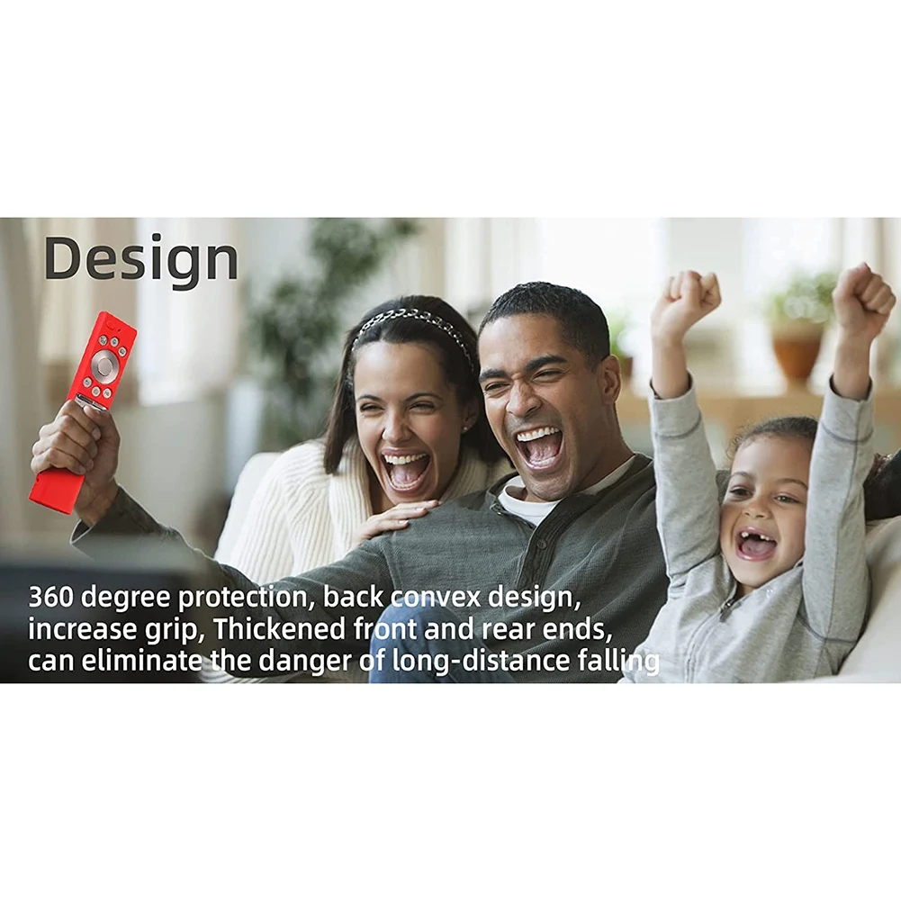 Защитный силиконовый чехол для Samsung Smart TV серии BN59, противоскользящий Ударопрочный силиконовый чехол (черный)