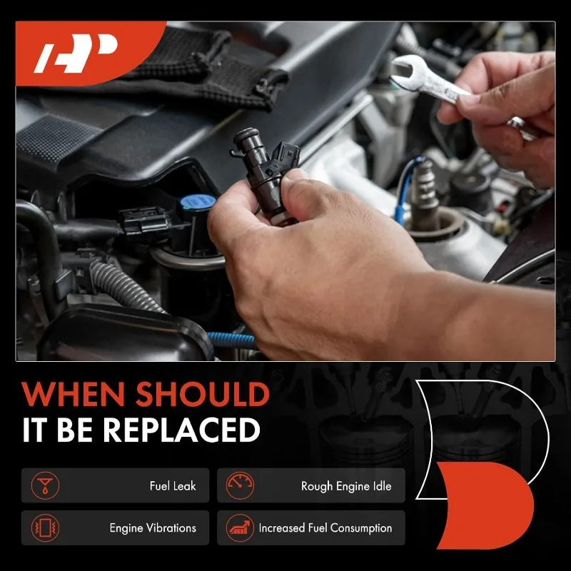 حاقن الوقود A-Premium المتوافقة مع Armada 06-14، Frontier 05-19، NV1500، NV2500، NV3500، Pathfinder 05-12، Titan