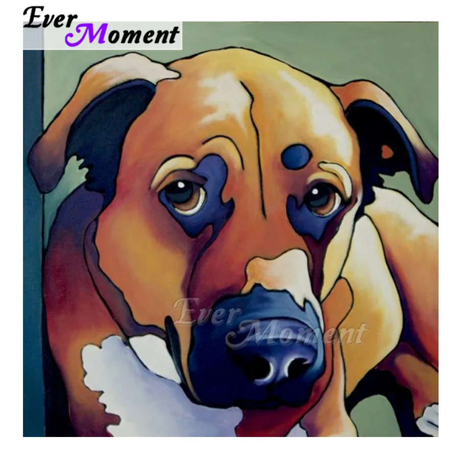 

Handmade 5D DIY Ever Moment Diamond Painting Dog Full Square Drill Mosaic Picture Of Rhinestone Diamond Embroidery ASF1883