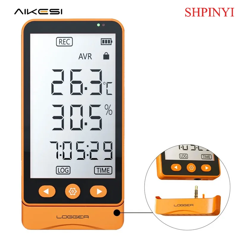 AIKESI GSP-80S บ้านอุตสาหกรรมอุณหภูมิความชื้น Data Logger ดิจิตอล USB อุณหภูมิและความชื้นเซนเซอร์
