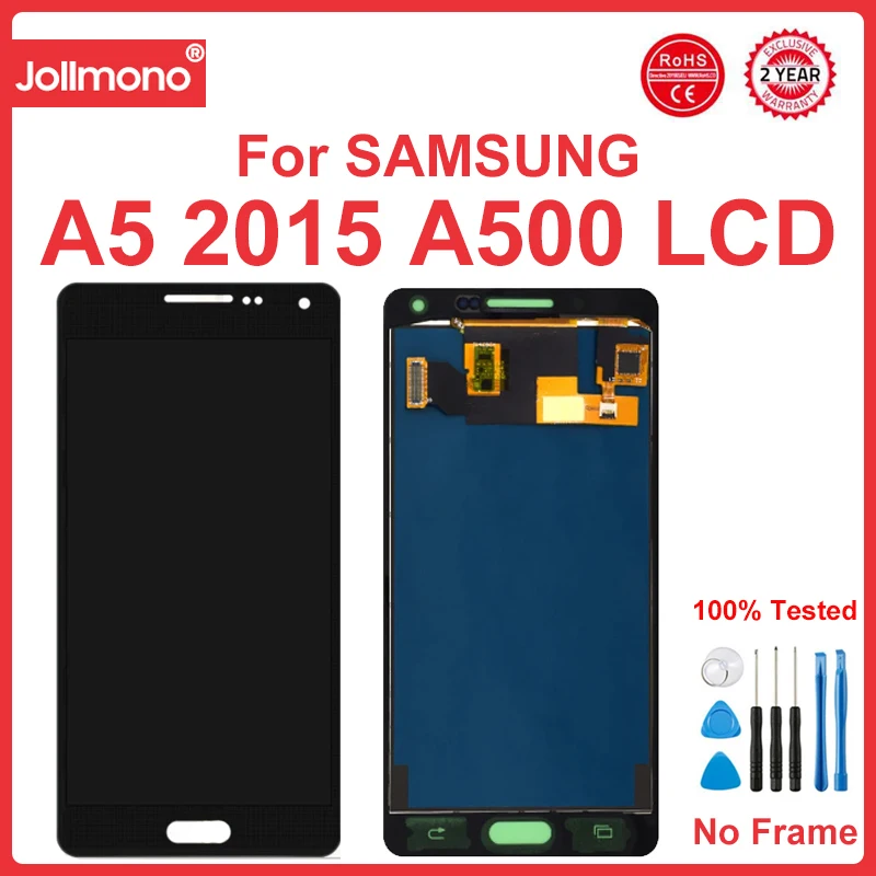 A500 Lcd For Samsung Galaxy A5 2015 LCD Display Touch Screen Digitizer Assembly For Samsung A500 A500F A500FU A500M A500H