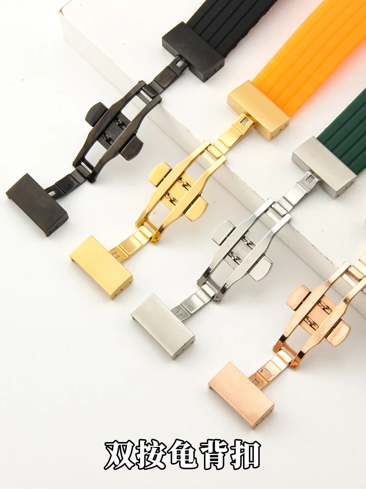 For Seiko No. 5 Rubber Pilot Water Ghost Silicone Watch Strap Waterproof Sweat-Proof Soft Comfortable Watchband 20 22mm