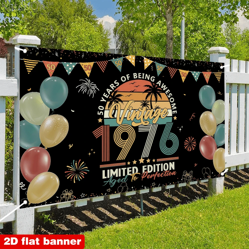 Striscione 2D piatto retrò per - Event Supplies recensione e prezzo