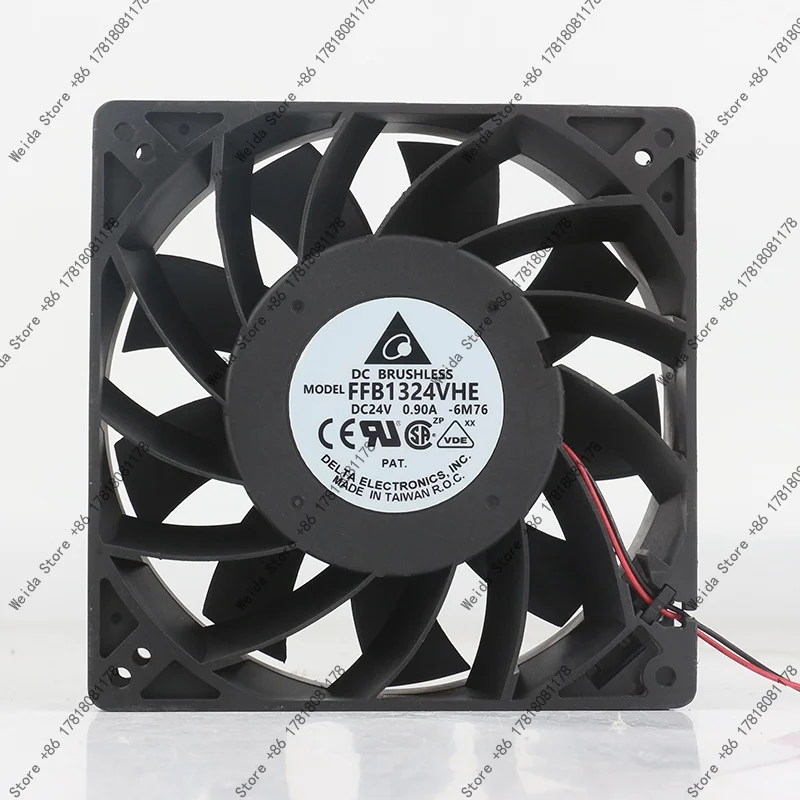 

Delta DC24V 0.90A 12.7CM High air volume inverter 12738 Double ball bearing FFB1324VHE cooling fan 127X127X38MM