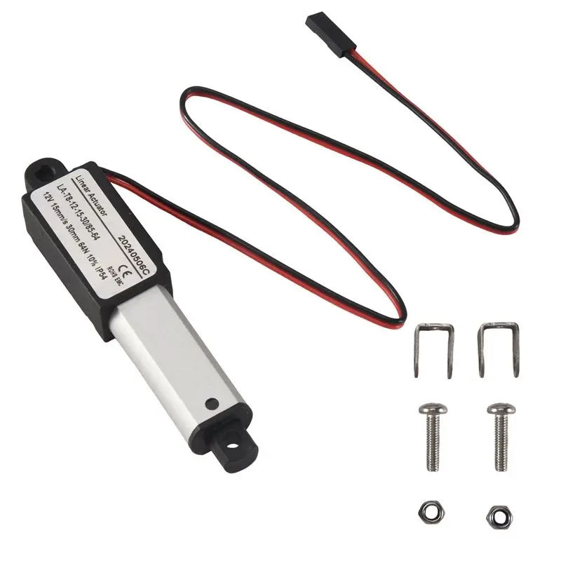 

A28Q-Электрический мини-линейный привод, 64 Н/14,4 фунта, скорость 0,6 дюйма/с, мини-водонепроницаемый привод движения, маленький 12 В постоянного тока