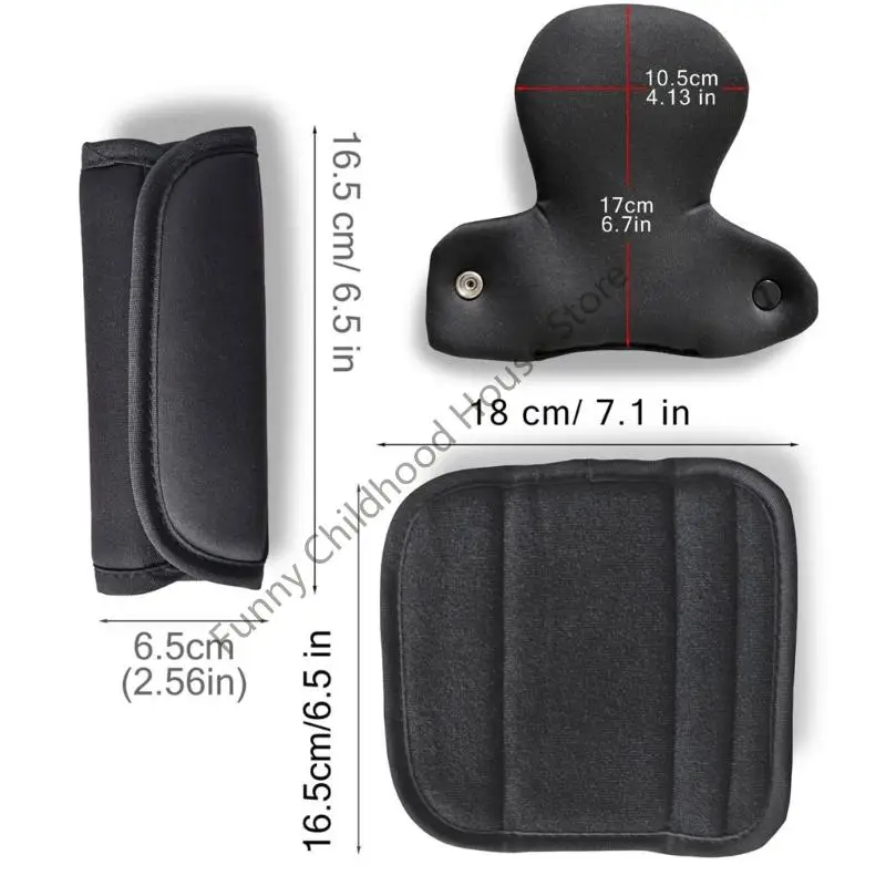 D0LA 1 Ustaw siez samochodu pokrywa ramion dla niemowląt miękkich obrońców z podkładką krocza