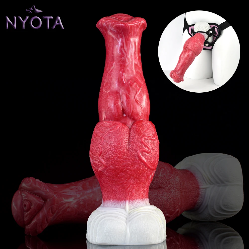 

NYOTA Strapon Horse Dildos Fantasy Silicone Sex Toy For Women Men Large Realistic Thick Dildo Penis Anal Clit Massager Adult 18+