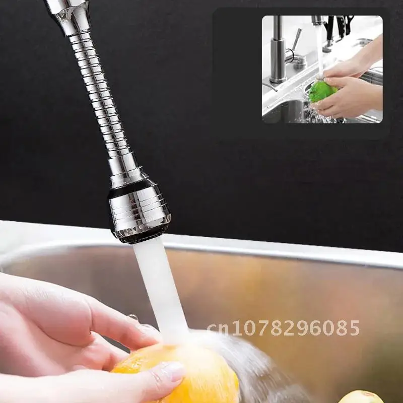 

360° Rotating Stainless Steel Shower Head Faucet Extension Bubbler Filter Kitchen Bathroom Aerator Water Saving Tap Connector