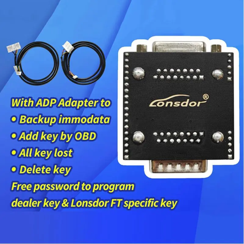 

Lonsdor Super ADP 8A/4A Adapter for Toyota for Lexus Key Programming Work with Lonsdor K518ISE K518S All Key Lost