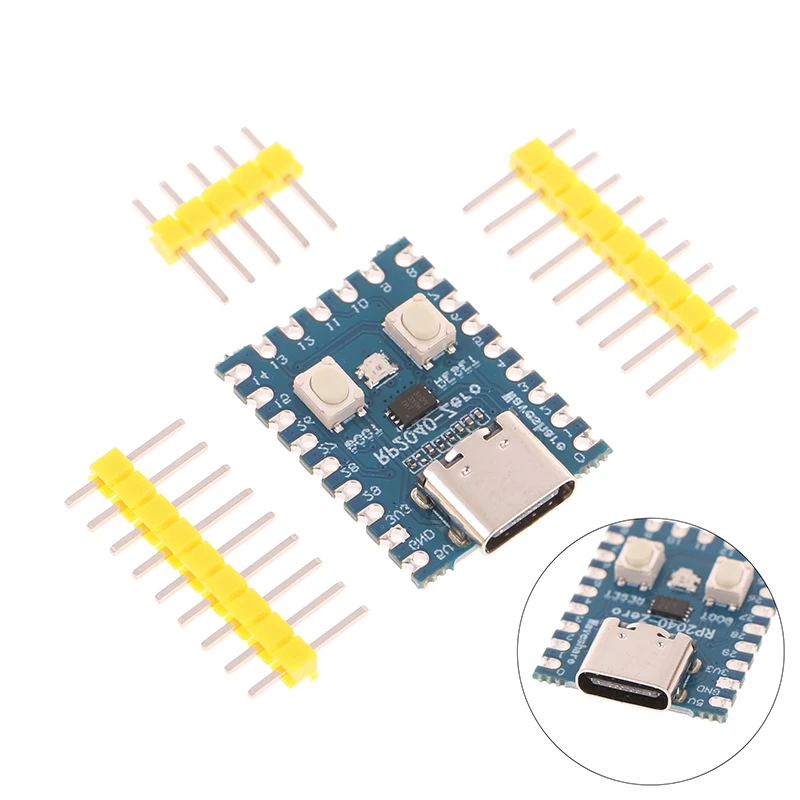 RP2040-Zero 라즈베리 파이 마이크로컨트롤러 PICO 개발 보드 모듈, 듀얼 코어 Cortex M0 + 프로세서