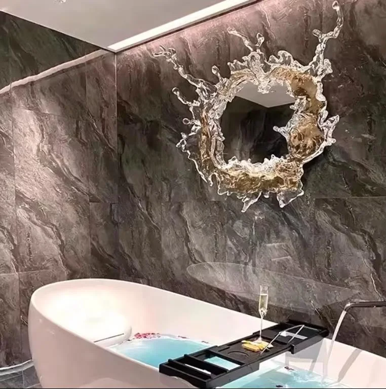 Modern indoor living room, bedroom, bathroom decorative light, round LED wall lamp, LED dimmable vanity mirror wall lamp