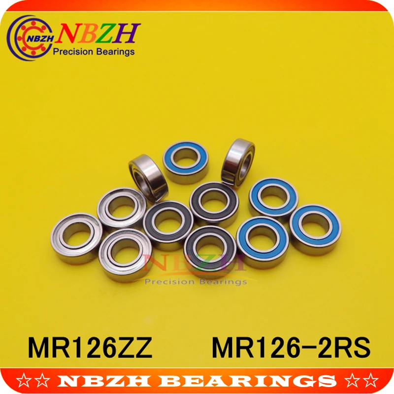 MR126 MR126ZZ MR126RS MR126-2RS SMR126ZZ SMR126-2RS  ZZ RS RZ 2RZ Deep Groove Ball Bearings 6 x 12 x 4mm High Quality