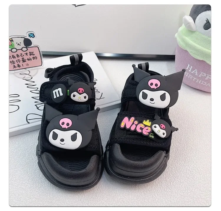 Anime Cartoon Melodie Kinderen Sandalen Zomer Zachte Zool Anti Slip Sandalen Modieuze Meisjes Strandschoenen 4-14T Kid Eva Sandalen