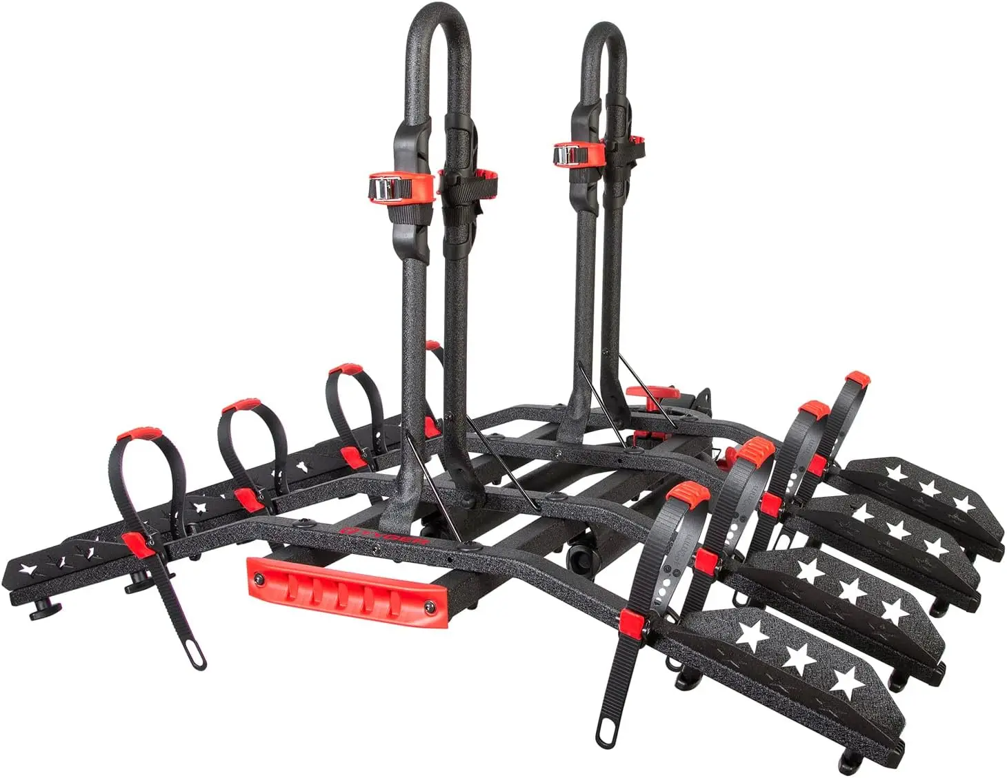 

Deluxe Bike Hitch Mounted Bicycle Platform Carrier Rack | Free Hitch Lock