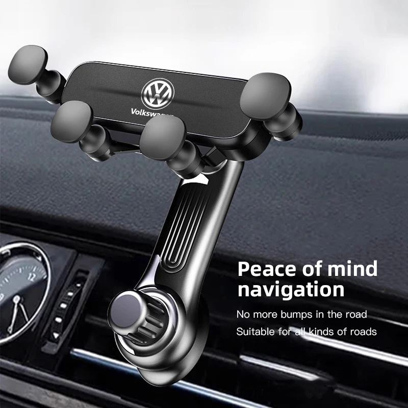 Car Gravity Phone Holder Air Vent Mount GPS Support For VW GTI GTS Passat B3 Polo Golf 5 7 Scirocco Sagitar Touareg CC Jetta GTD