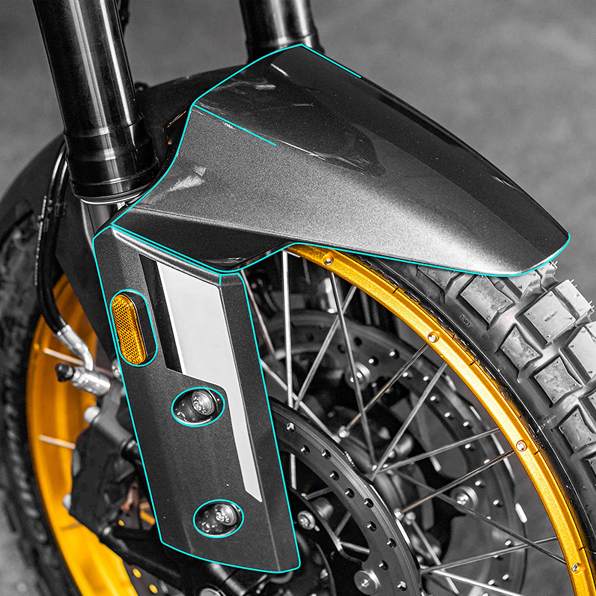 Motorcycle Clear Tank Protective Film Compatible with 2024 Kove 800X, Invisible Car Scratch Repair Body Protection Sticker