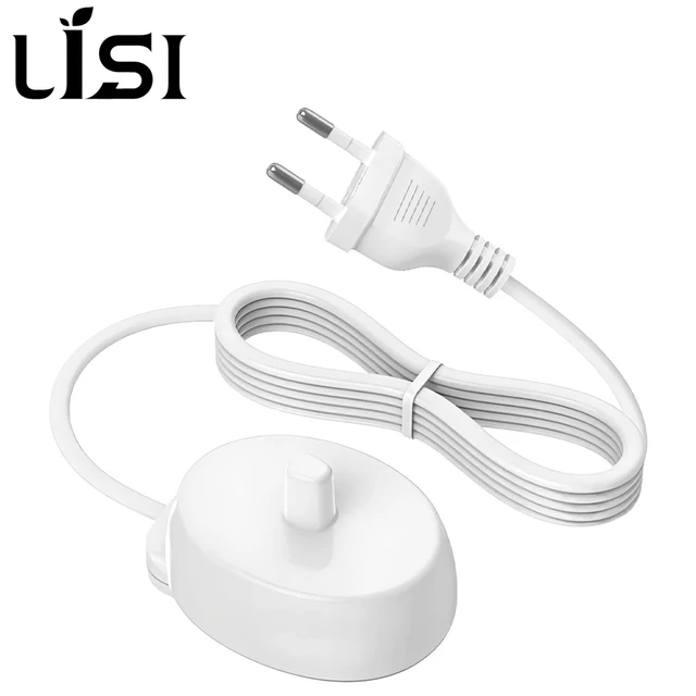 LISI Replacement Charger Base for Oral-B Electric Toothbrushes – Waterproof Inductive Charging Stand (US Plug or USB)