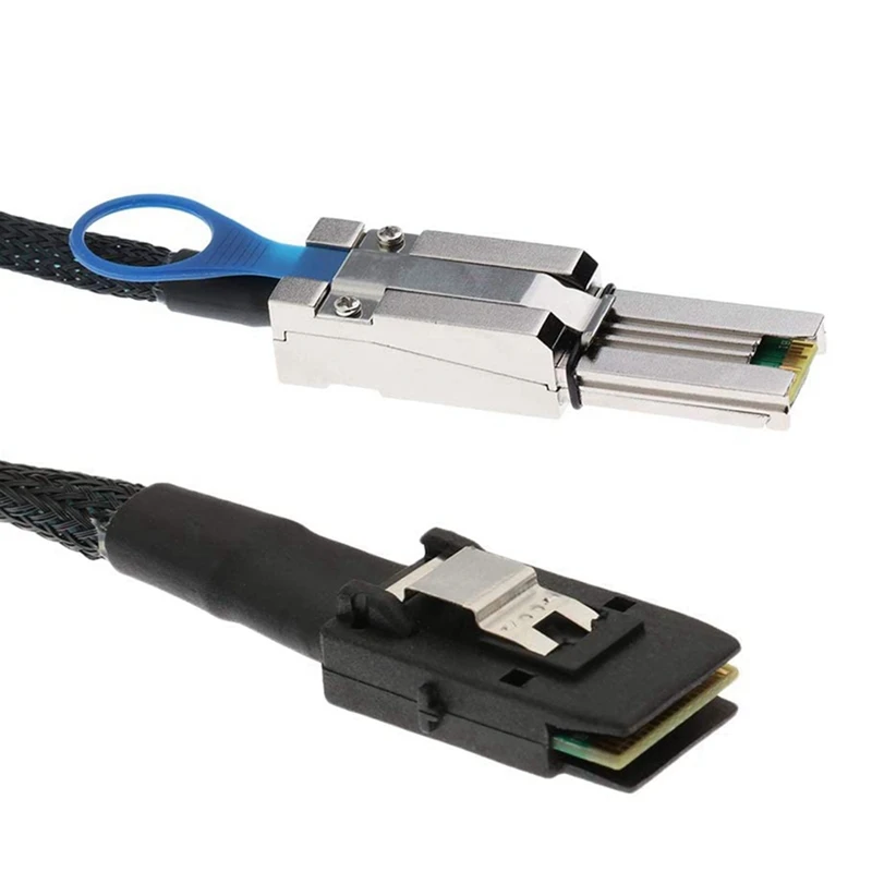 2X MINI SAS HD To MINI SAS 36PIN Adapter Cable SFF-8644 To SFF-8087 Server Hard Disk Cable 12Gbps 3.33TF/1M