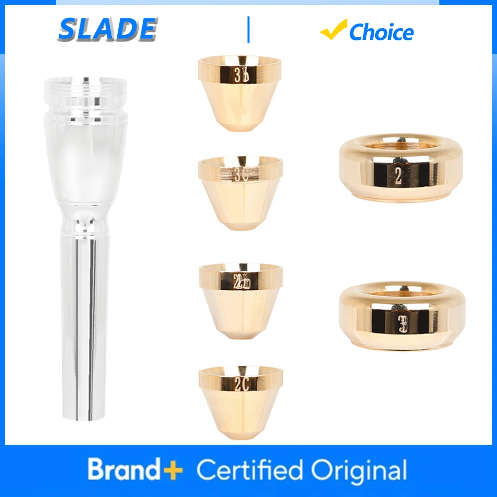 

SLADE Trumpet Mouthpiece 2C 3C 2B 3B Size Trumpet Bach Mouthpiece with Case Professional Brass Instrument Parts & Accessories