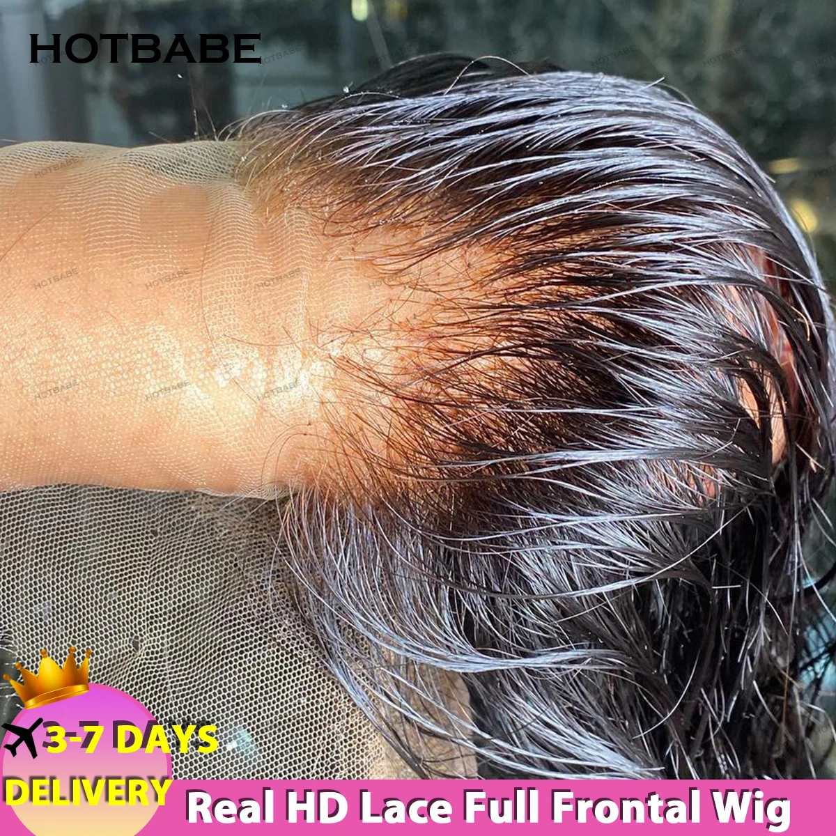 HD Lace Front Wig 450 Density Straight 13x4 HD Lace Frontal Wig Invisible 4x4/5x5 HD Lace Melt Skin HD Lace Front Human Hair Wig