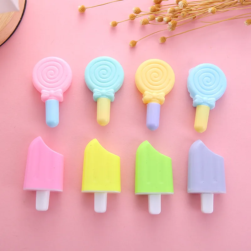 20Pcs Cute Lollipop Ice Cream Ballpoint Pen Kids Birthday Gifts Baby Shower Guest Party Favors Pinata Fill Christmas Goodie Bag