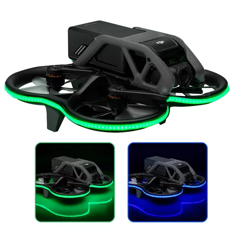 

LED Light Strip for DJI Avata FPV Drone Night Flight Warning Lights IP68 Waterproof Bright Adjustable Glow Tube Flying Accessory