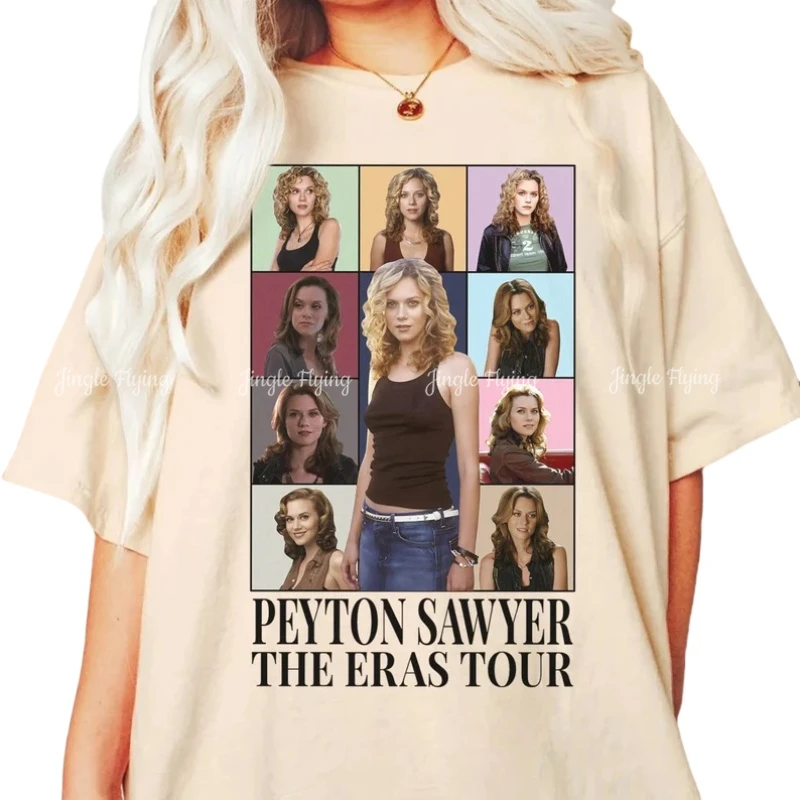 One Tree Hill Peyton Sawyer Eras Tour Shirt Vintage Movie Unisex Cotton Tshirt