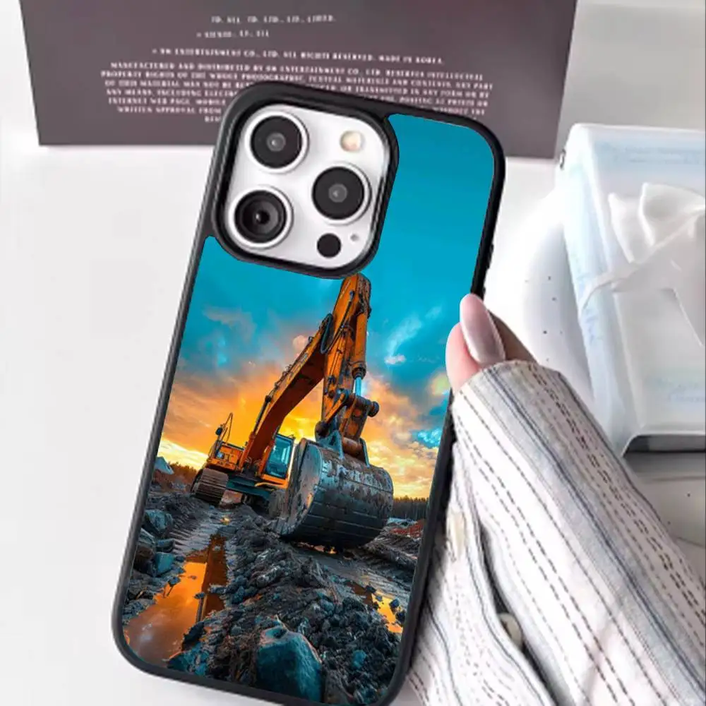 Classic C-Caterpillares Truck Phone Case For iPhone 16e,16,15,14,13,12,11,Plus,Pro,Max,Mini Magsafe Magnetic Wireless Charging