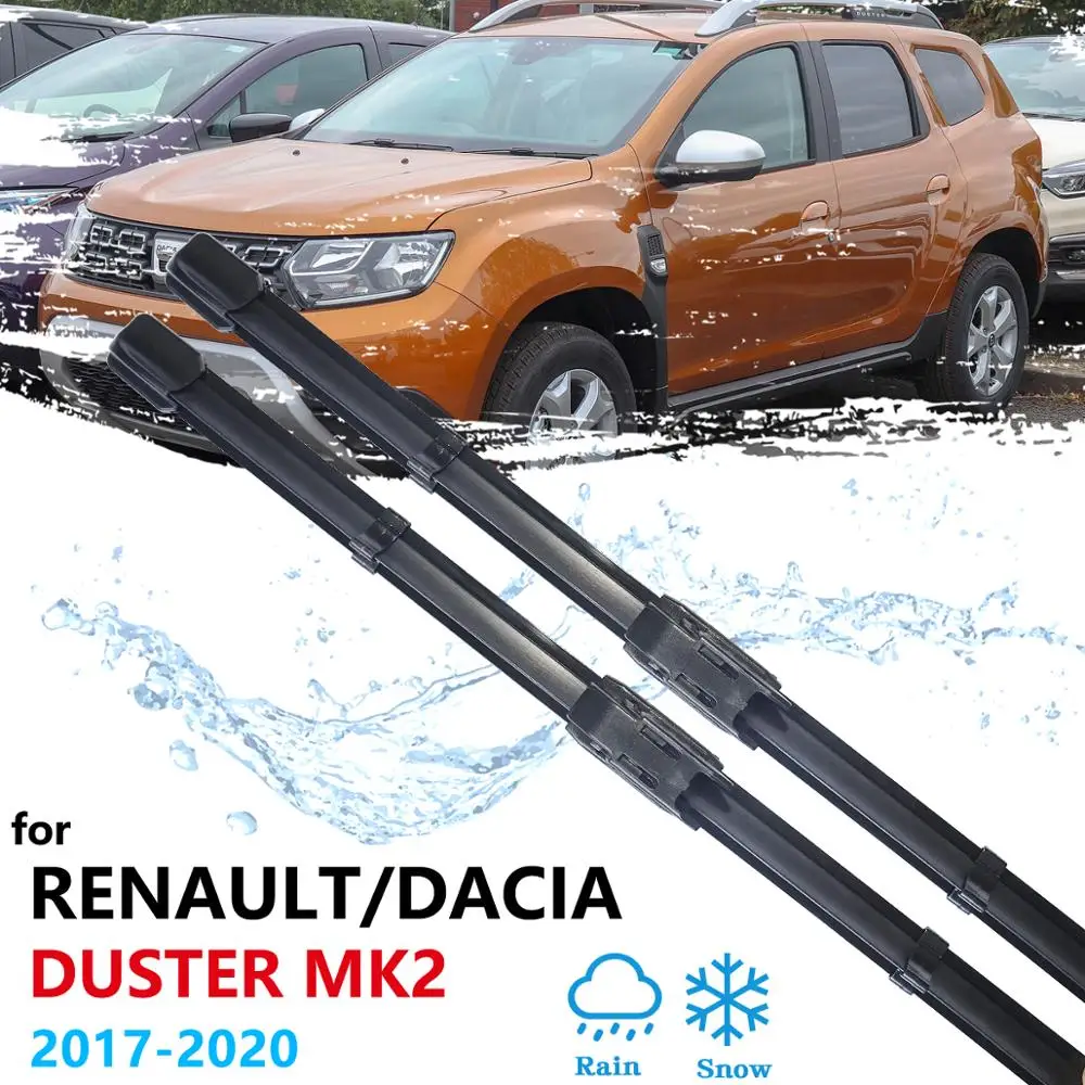 For Renault Dacia Duster MK2 2017 2018 2019 2020 Car Wiper Blade HM Front Window Windscreen Windshield Wipers Car Accessories