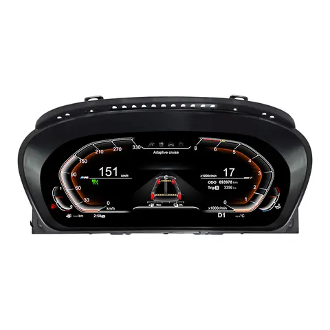 12.3 ''Digitale Dashboard For BMW 5 Series E60 E61 E63 E64 2003 4 5 6 7 8 9  years Ccc Cic  Snelheidsmeter Virtuele Cockpit Voor