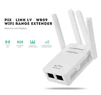 Wireless WIFI Router WIFI Repeater 300Mbps Booster Extender Home Network 802.11b/G/N RJ45 2 Ports 4 Antenna Signal Amplifier New