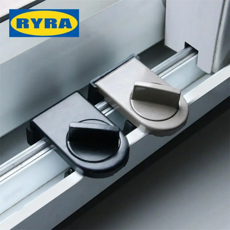 Aluminum Alloy Sliding Door And Window Safety Lock Adjustable Security Door Locks Anti-theft Protection Lock Home Safety Latches