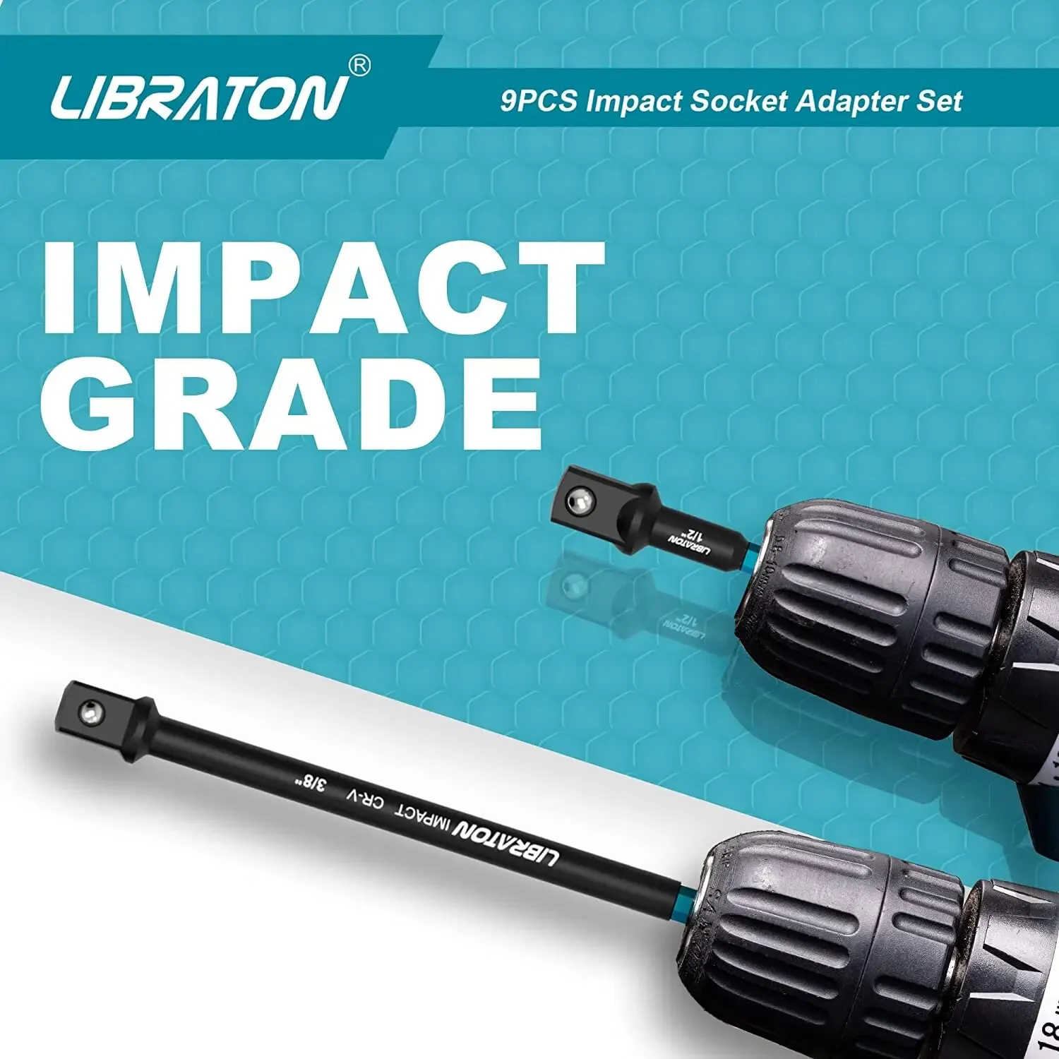 Libraton Impact Grade Socket Adapter Set 3\