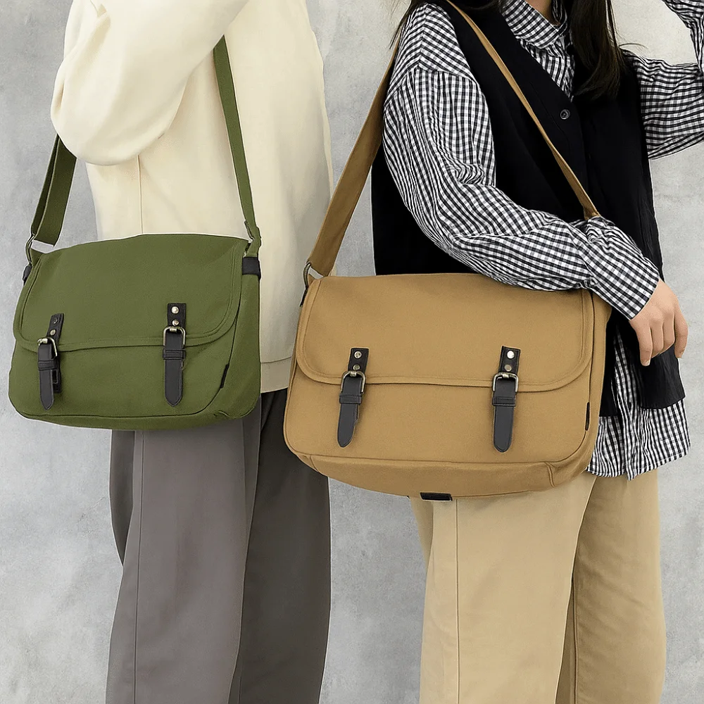 

Стильная винтажная сумка через плечо, модная холщовая сумка большой вместимости, повседневная сумка через плечо в студенческом стиле, повседневная сумка через плечо для повседневного использования