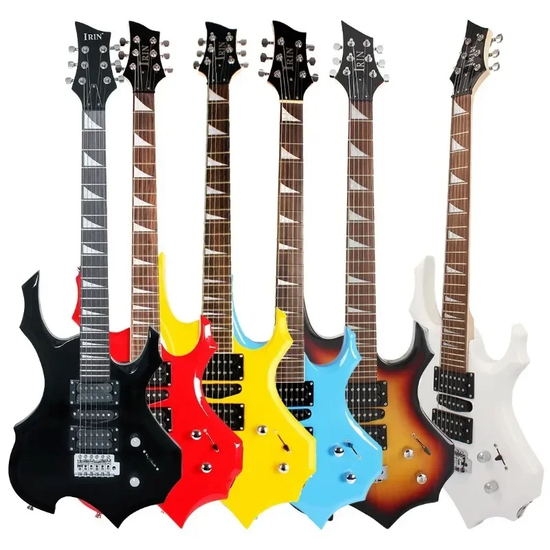 Electric Guitar 24 Frets 6 Strings Maple Body Electric Guitar Guitarra with Bag Speaker Necessary Guitar Parts Accessories